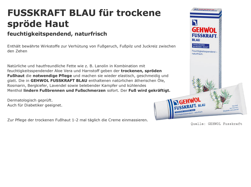 Gehwol Fusskraft blau